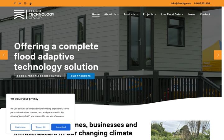Screenshot of floodtechnologygroup.com