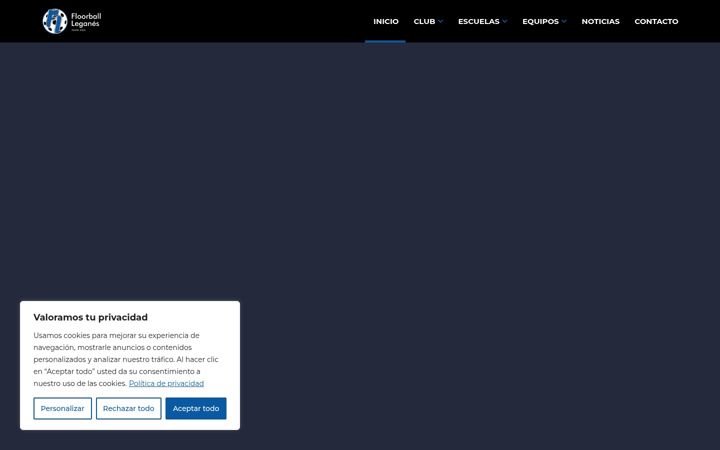 Screenshot of floorball-leganes.com