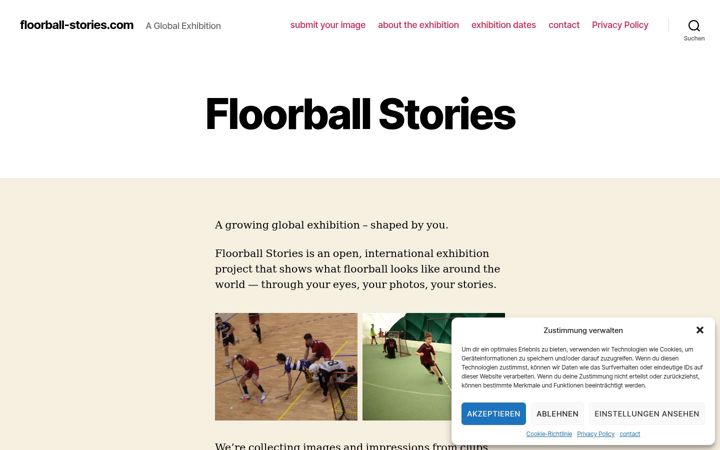 Screenshot of floorball-stories.com