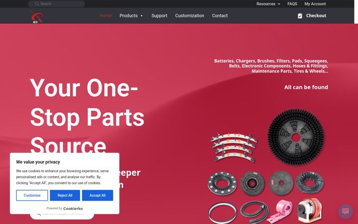 Screenshot of floorbrushes.com