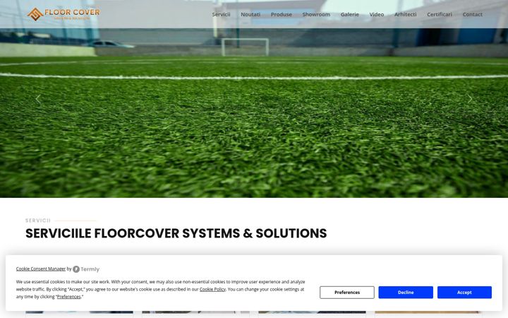 Екранна снимка на floorcover.ro
