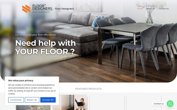 Screenshot of floordesigners.lk