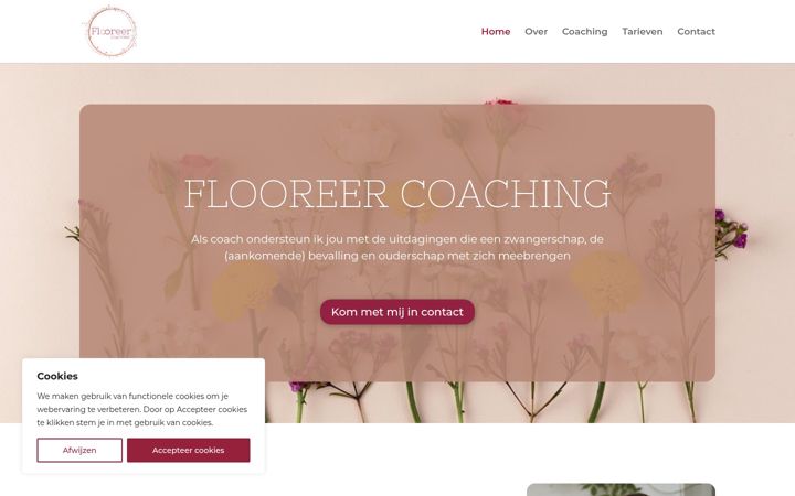 Screenshot of flooreercoaching.nl
