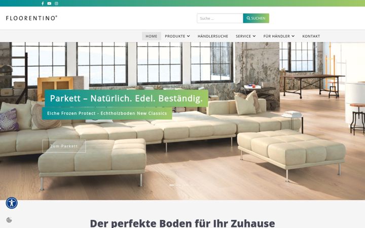 Zrzut ekranu floorentino.de