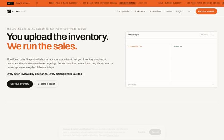 Screenshot of floorfound.com