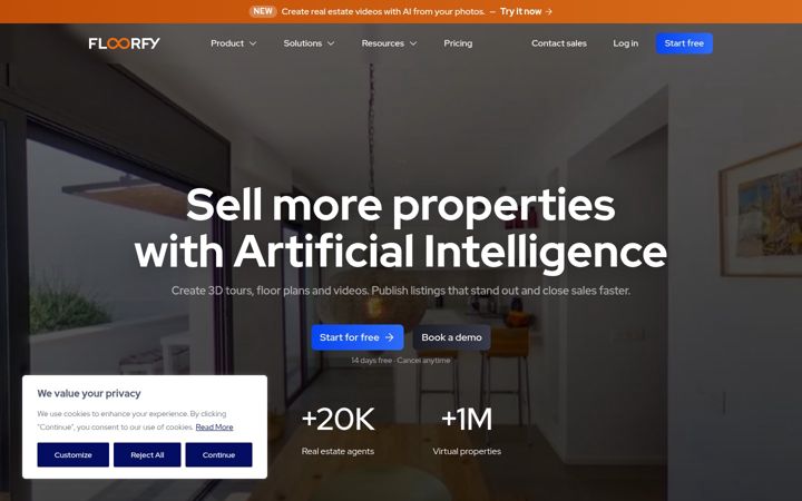 Snímek obrazovky floorfy.com