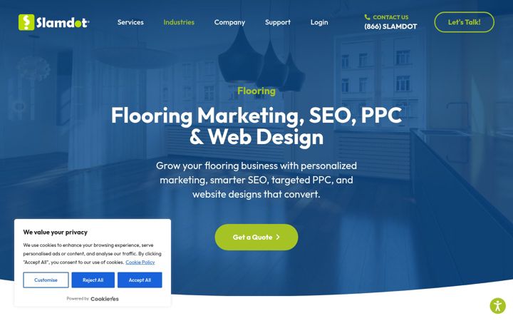 Screenshot of flooringmarketing.com