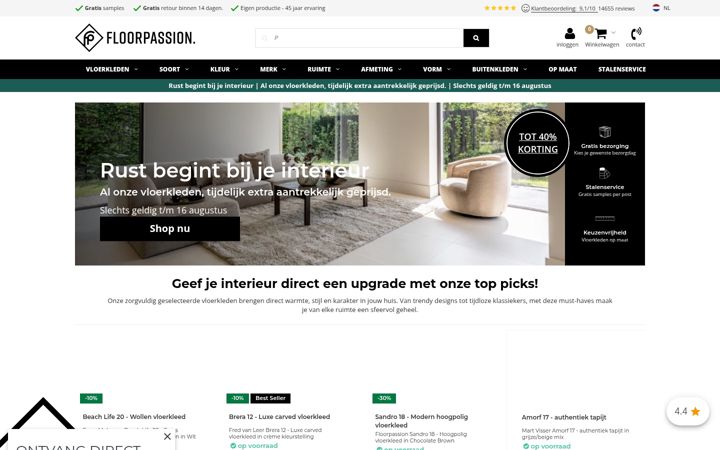 Screenshot of floorpassion.nl