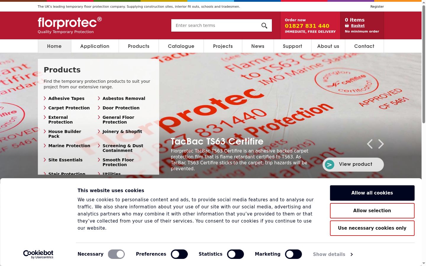 Capture d'écran de la bannière de consentement affichée avant toute interaction