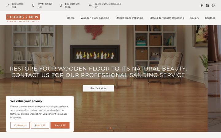 Screenshot of floors2new.com