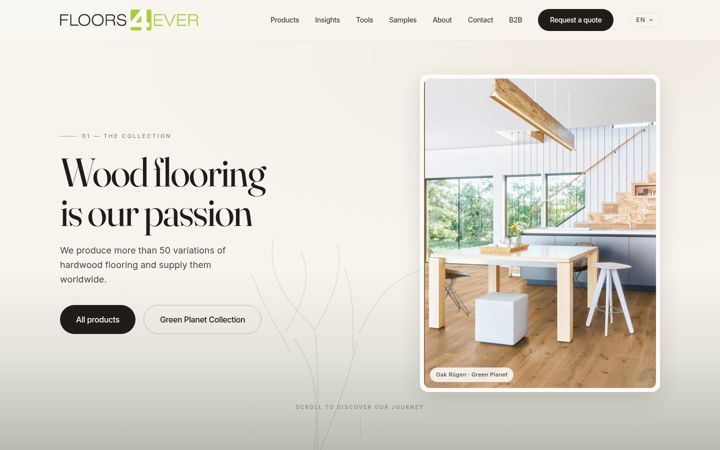 Screenshot of floors4ever.com