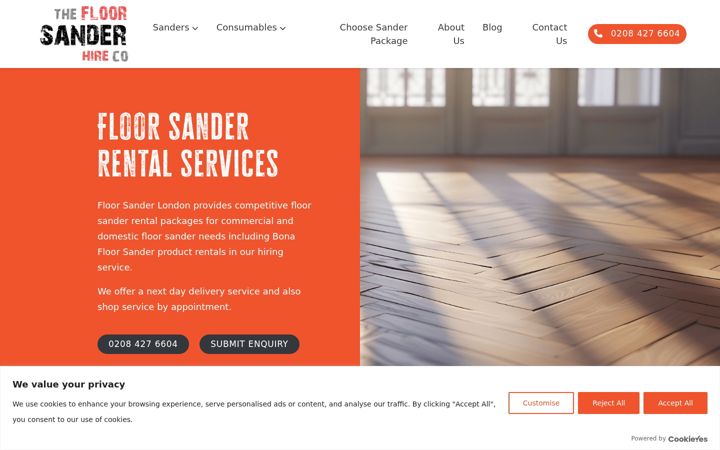 Screenshot of floorsanderslondon.co.uk