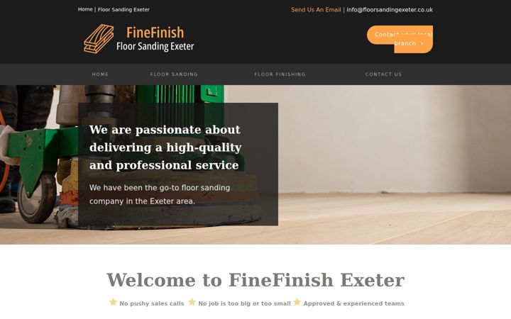 Screenshot of floorsandingexeter.co.uk