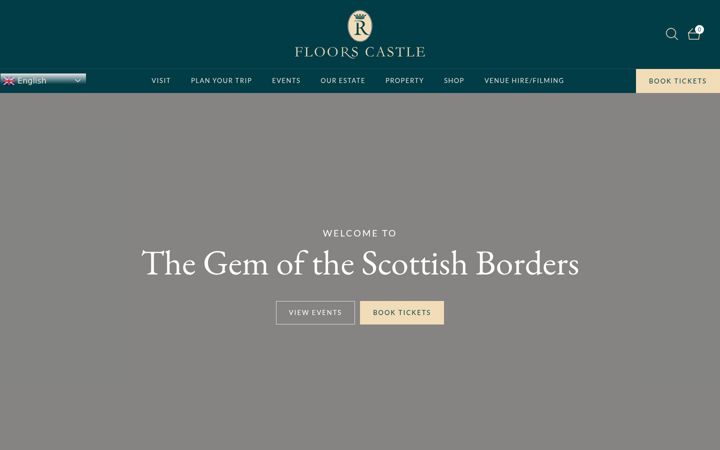 Screenshot of floorscastle.com