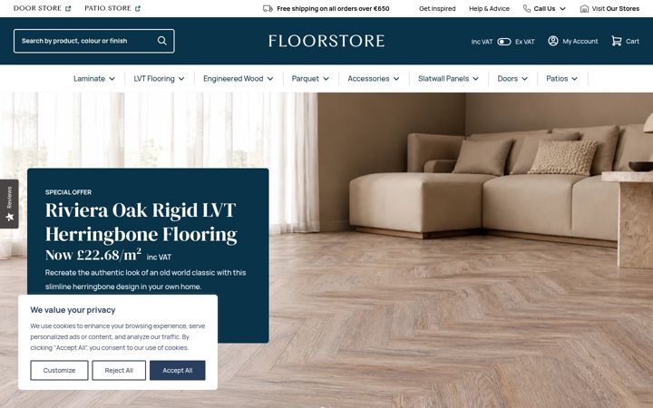 Screenshot of floorstore.ie