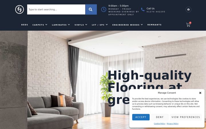 Screenshot of floortonicshipley.co.uk