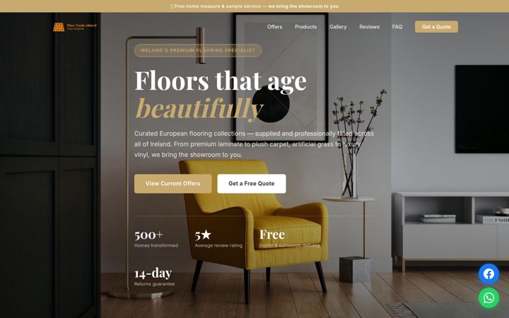 Screenshot of floortradeireland.ie