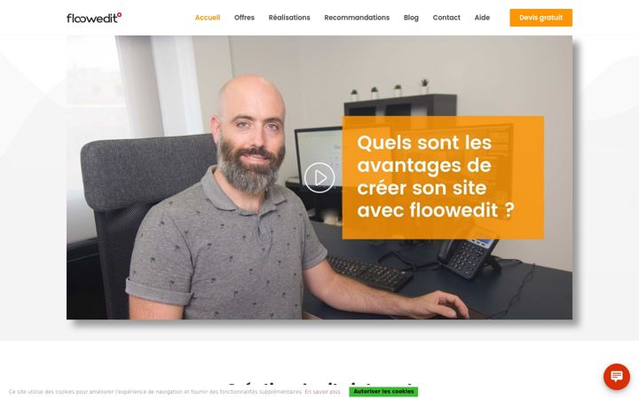 Screenshot of floowedit.com