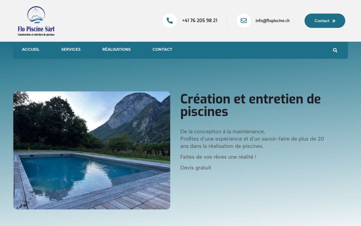 Screenshot of flopiscine.ch