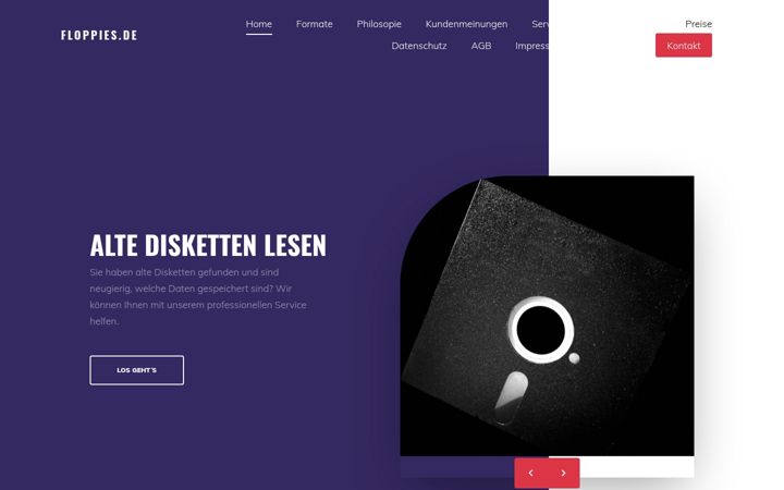 Screenshot of floppies.de
