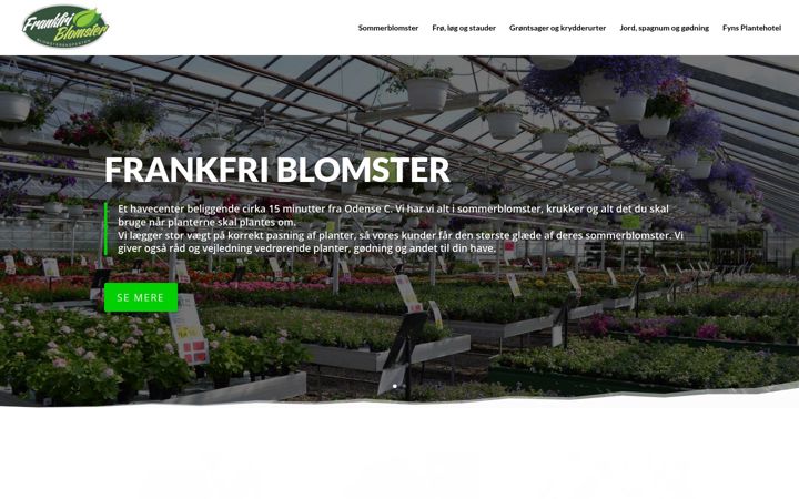 Screenshot of flora-frankfri.dk