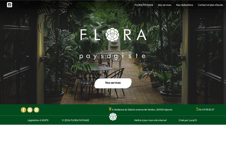 Screenshot of flora-paysage.com