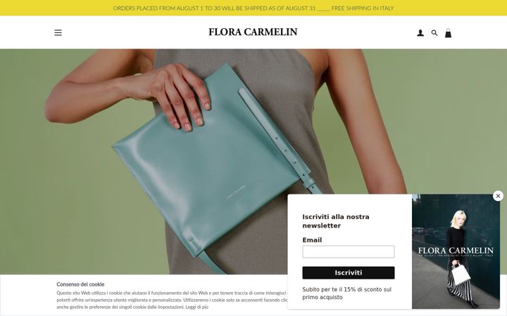 Screenshot of floracarmelin.com
