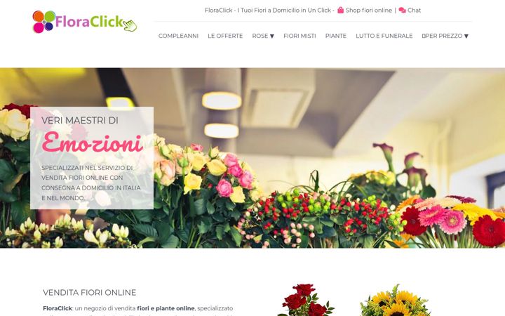Screenshot of floraclick.net