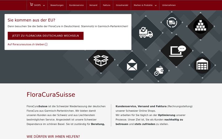 Screenshot of floracurasuisse.ch
