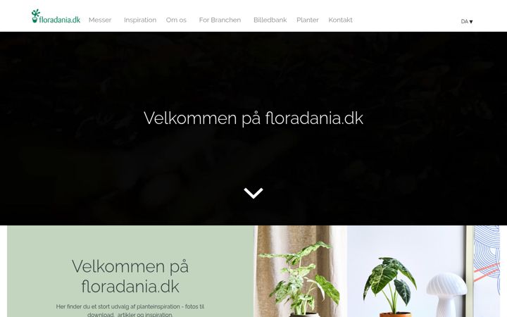 Екранна снимка на floradania.dk