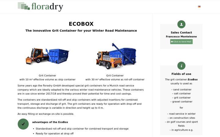 Screenshot of floradry.de