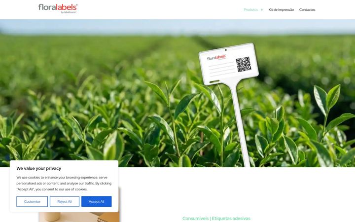 Screenshot of floralabels.pt