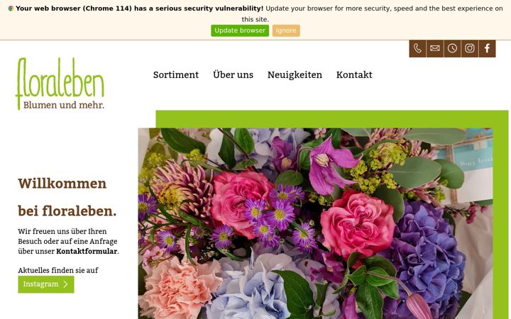 Screenshot of floraleben.de