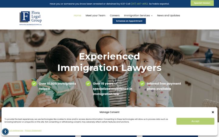 Screenshot of floralegalgroup.com