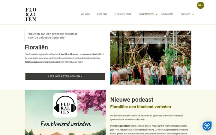 Screenshot of floralien.be