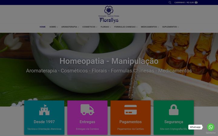 Skärmbild av florallys.com.br