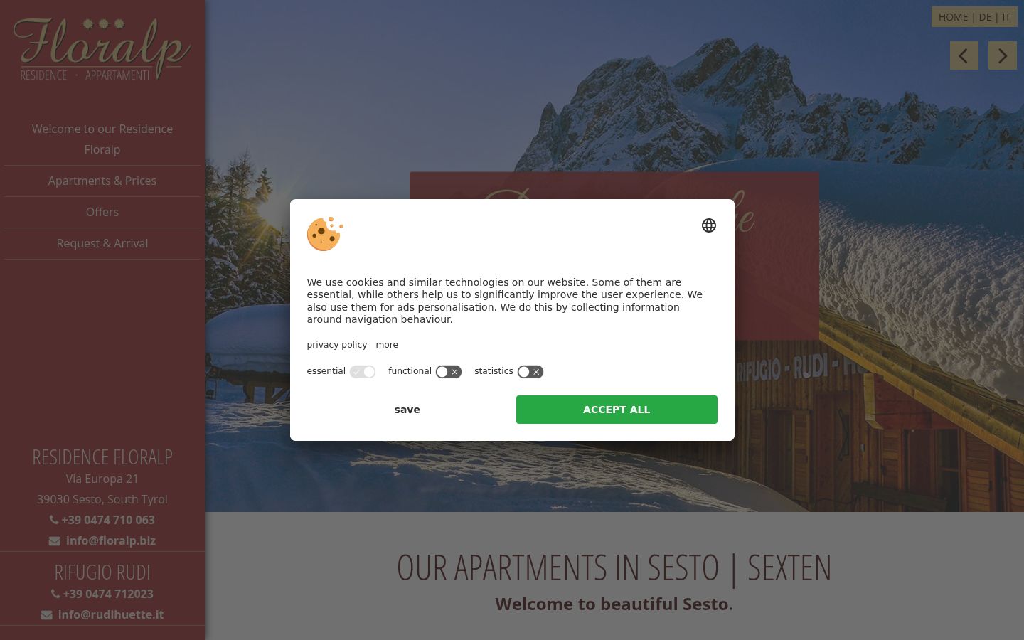 Zrzut ekranu banera zgody wyświetlanego przed jakąkolwiek interakcją