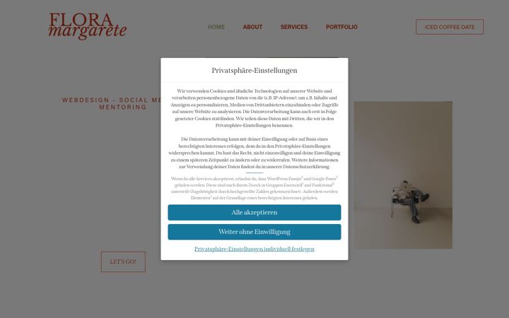 Screenshot of floramargarete.com