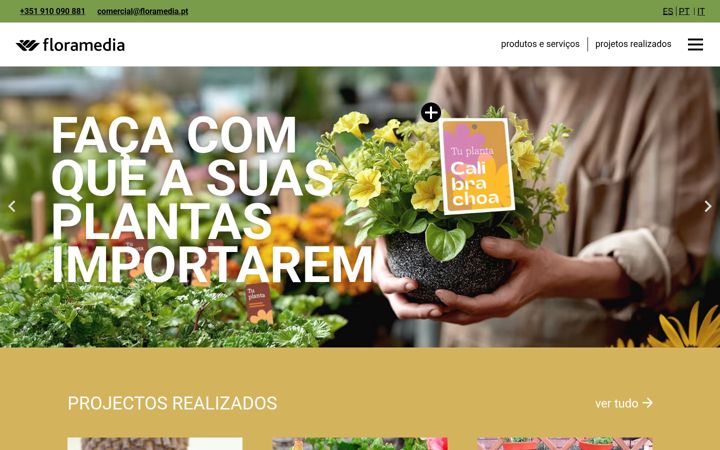 Captură de ecran a floramedia.pt