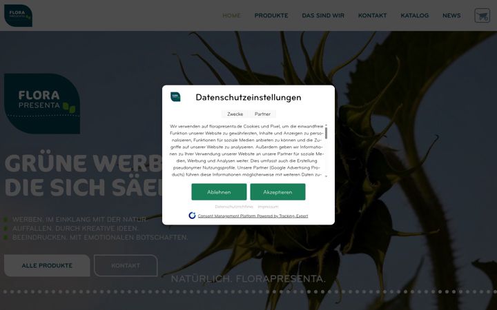 Screenshot of florapresenta.de