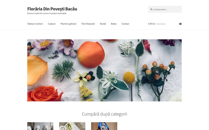Screenshot of florariadinpovesti.ro