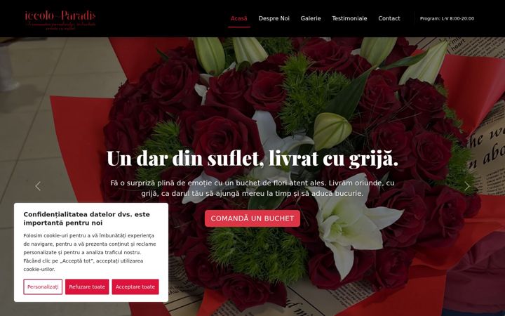 Screenshot of florariapiccoloparadiso.com