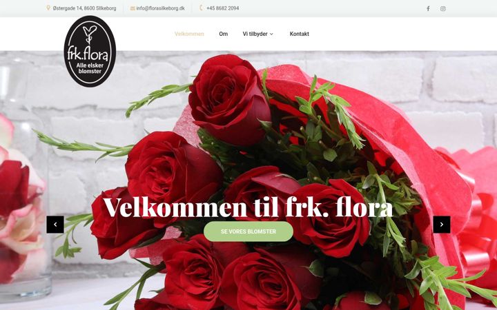Screenshot of florasilkeborg.dk