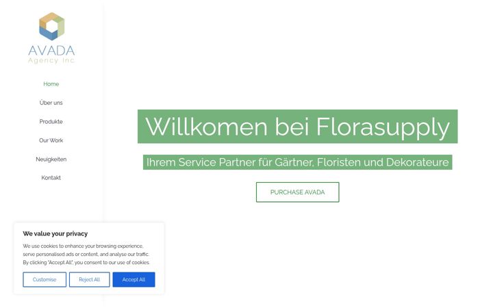 Screenshot ta' florasupply.de