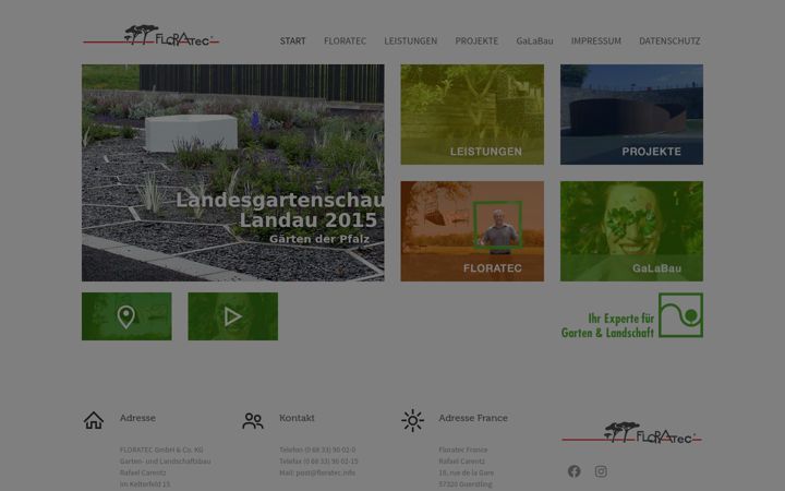 Screenshot of floratec.info