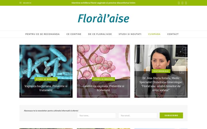 Screenshot of floravaginala.ro
