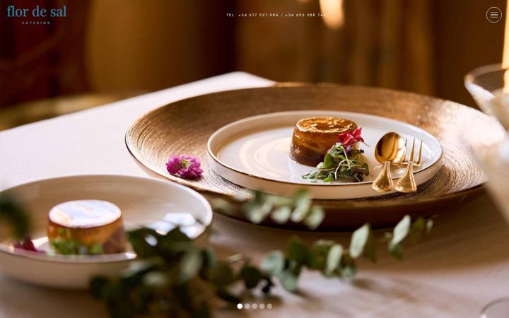 Screenshot of flordesalcatering.es