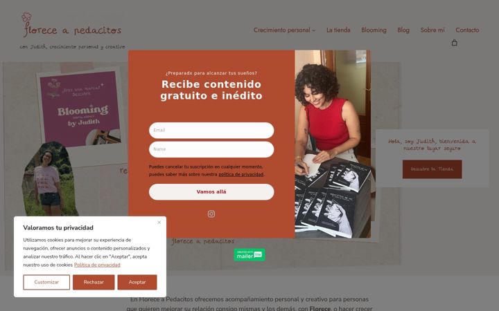 Screenshot of floreceapedacitos.es