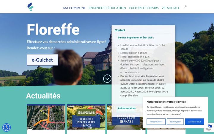 Screenshot of floreffe.be