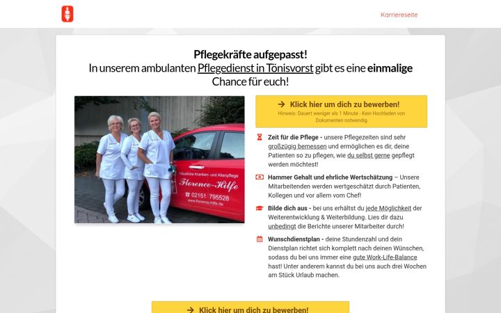 Screenshot of florence-hilfe-karriere.de